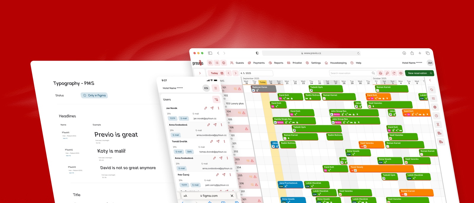 Previo, redesign rezervačního systému a design system